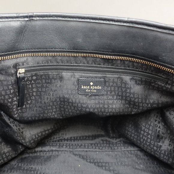 Kate Spade New York Penn Place Embossed Back Leather Spade Large Tote - Picture 9 of 12